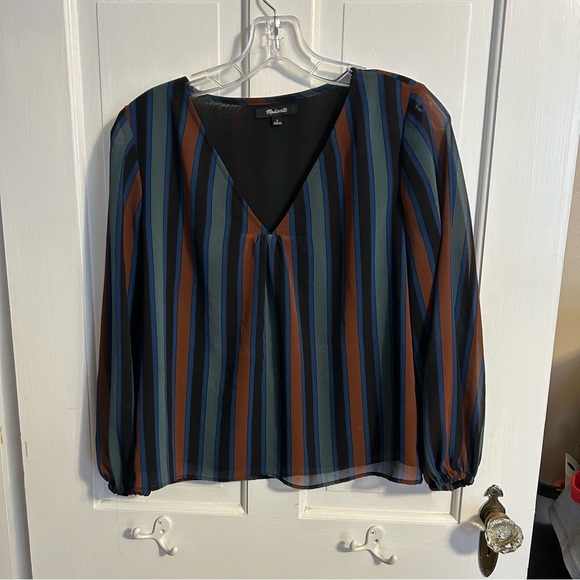 Madewell Striped Blouse size small - Picture 1 of 4
